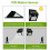 Ranpo 4Pack Outdoor Solar Motion Sensor Security Light - 30 LED Lights 4