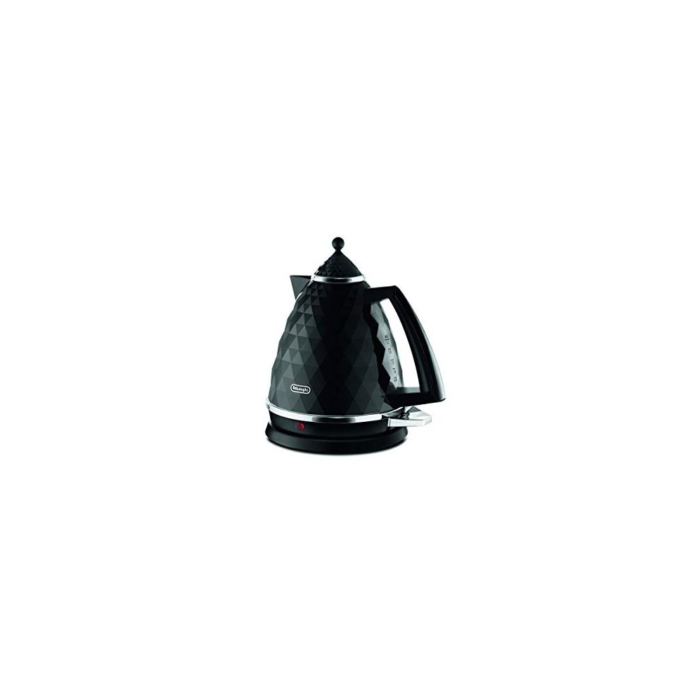 De'longhi Brilliante Kettle, Anti-Scale Filter, 1.7 Liters, 360 Swivel Base, Kbj3001bk, Black