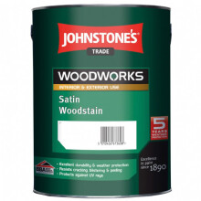 5LTR - JOHNSTONE'S WOODWORKS SATIN WOODSTAIN MAHOGANY