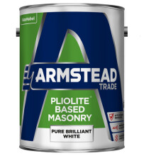 Armstead Trade Pliolite Masonry Paint Brilliant White 5 Litres