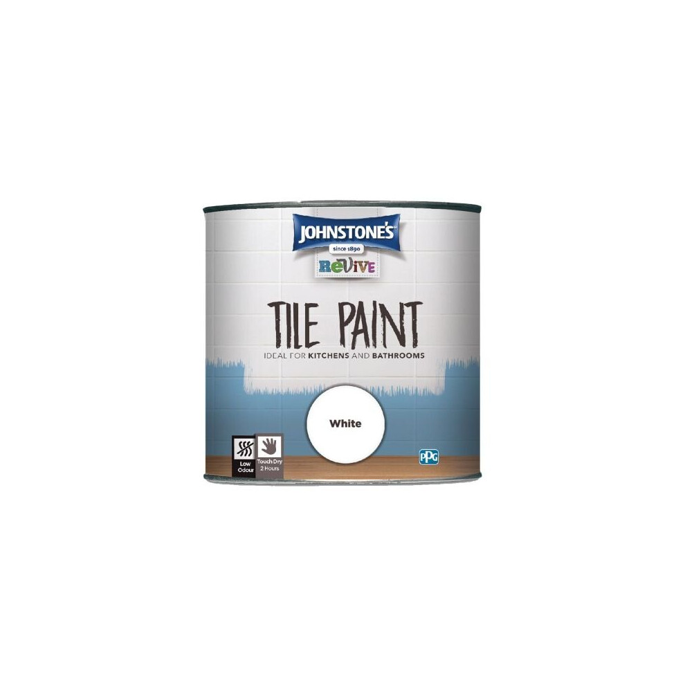 750ml Johnstones Revive Tile Paint White