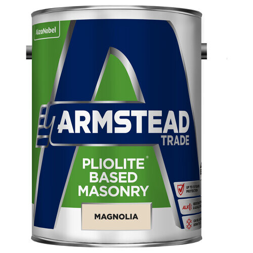 Armstead Trade Pliolite Masonry Paint Magnolia 5L