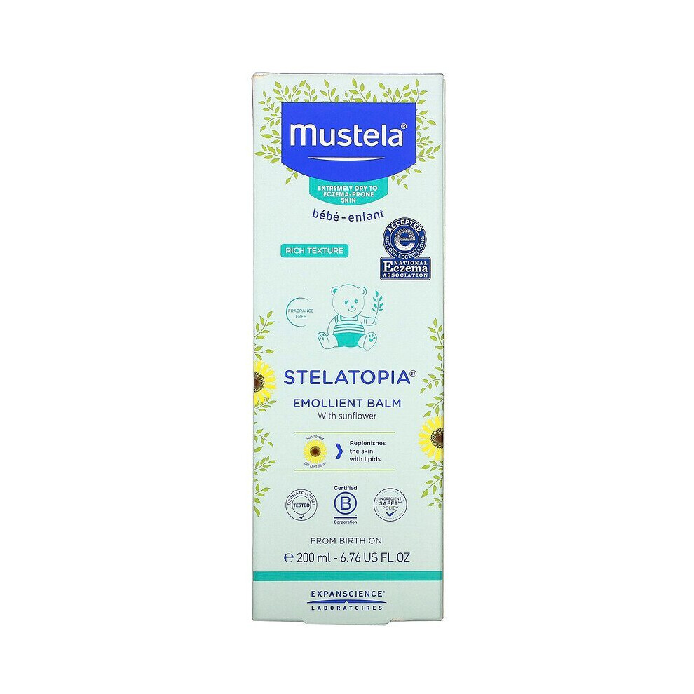 Mustela, Stelatopia, Emollient Balm with Sunflower, 200ml