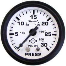 FARIA BEEDE 12903 Euro Water Pressure Gauge Kit (30 PSI) - 2, White