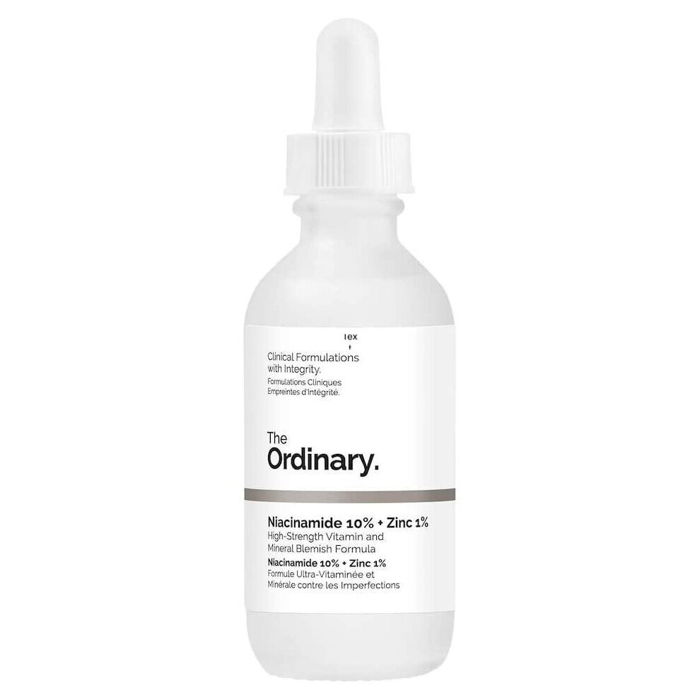 The âOrdinaryâ Niacinamide 10% + Zinc 1% High Strength Vitamin and Mineral Blemish Formula 30ml