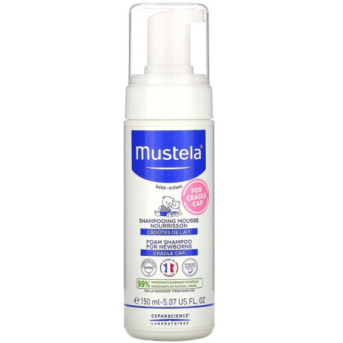 Mustela Mustela, Foam Shampoo for Newborns, 5.07 fl oz (150 ml)