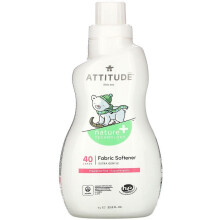 Assouplissant textile naturel pour b b ATTITUDE, hypoallerg nique, sans colorant ni enzyme, sans parfum, 1 000 ml (40 brass es)