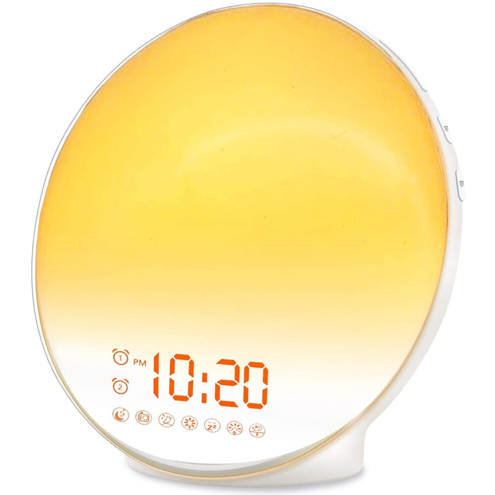 Jall Wake Up Sunrise Alarm Clock For Kids, Heavy Sleepers, Bedroom Light