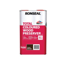 Ronseal Trade Total Wood Preserver Light Brown 5 litre 38592