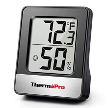 ThermoPro TP49 Digital Indoor Hygrometer Mini Room Thermometer Temperature Monitor and Humidity Meter for Home Office Air Comfort Reptile Thermomete