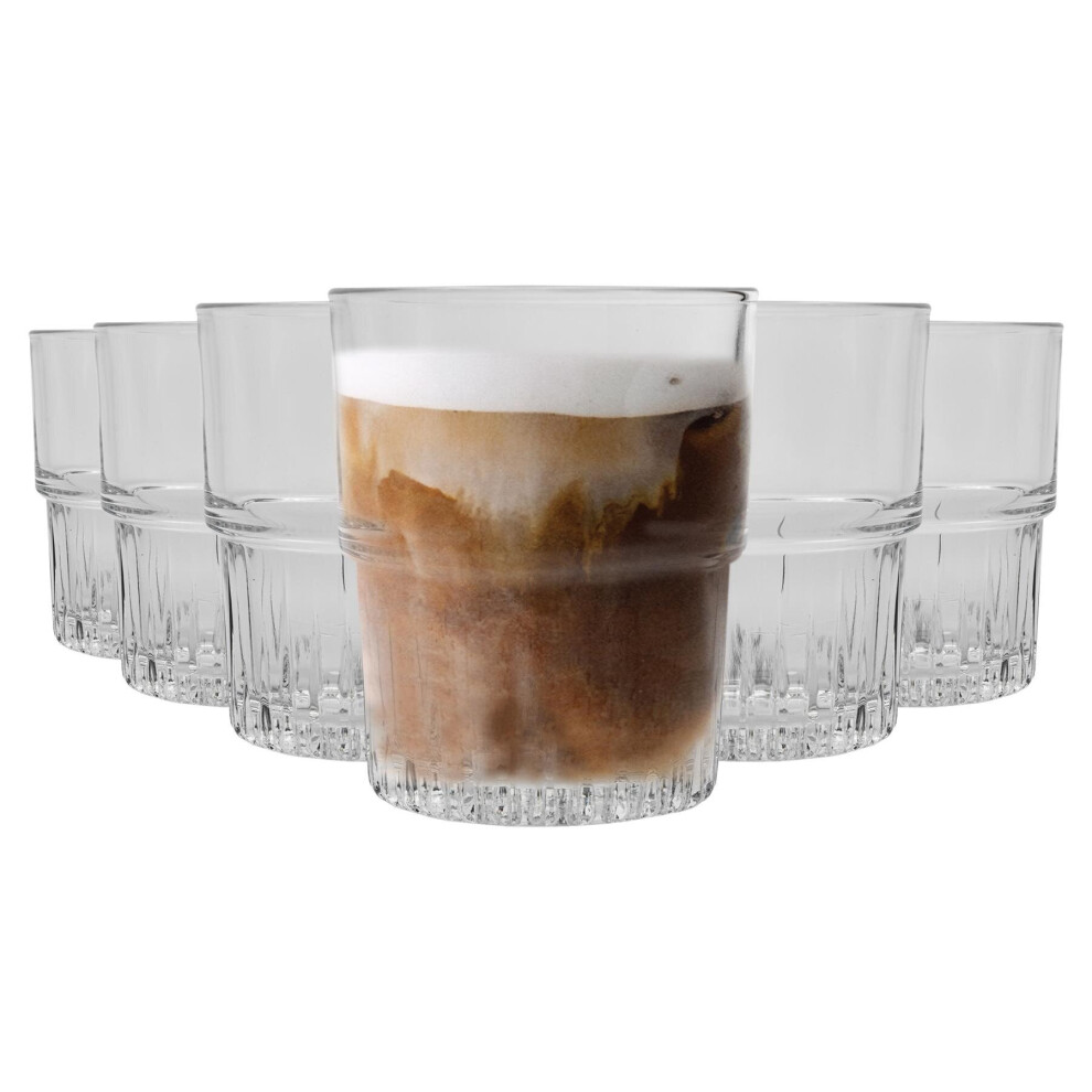 Duralex Empilable Stackable Juice Water Glasses Tumblers Set 160Ml X12