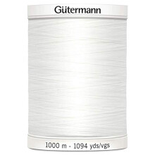 Gutermann naai-alles garen, polyester, wit, 1000 m