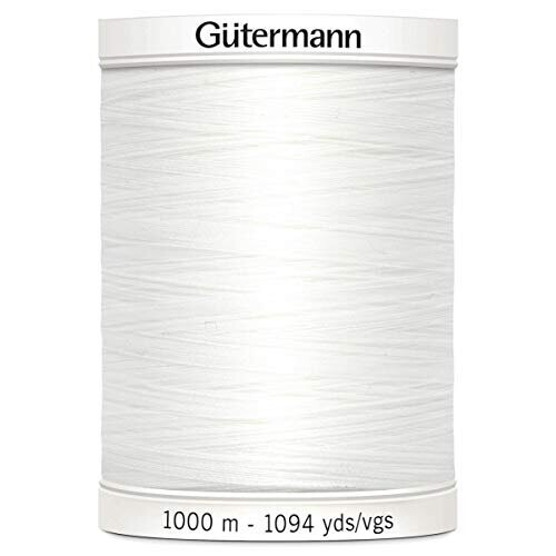 Gütermann Gutermann ompelulanka, polyesteri, valkoinen, 1000 m