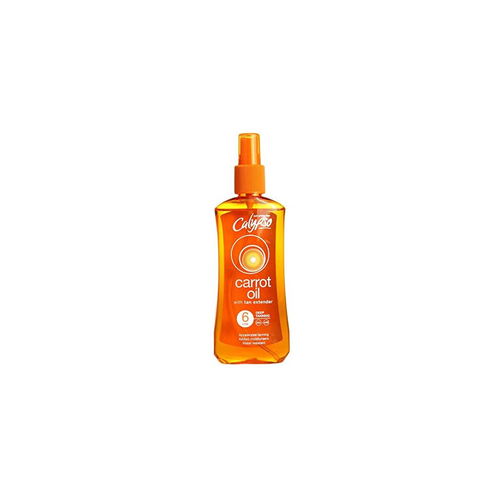 Calypso Carrot Oil Deep Tanning Spray with SPF6, 200 ml