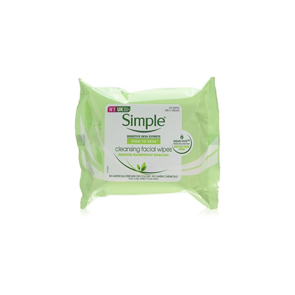 Simple Facial Cleansing Wipes - Pack of 6