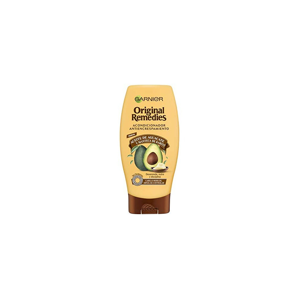 Garnier Original Remedies Shampoo with Avocado Oil and Shea Butter for Rebel and Frizzy Hair - 250ml