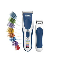 Wahl Hair Clippers for Men, Colour Pro Cordless Combi Kit Head Shaver Men's Hair Clippers with Beard Trimmer Men and Colour Coded Clipper Guides