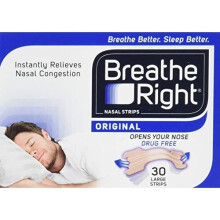 Breathe Right Congestion Relief Nasal Strips Original Large 30s