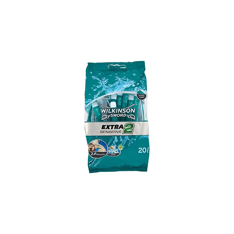 Wilkinson Sword Extra Sensitive Disposables Razors, Pack Of 20