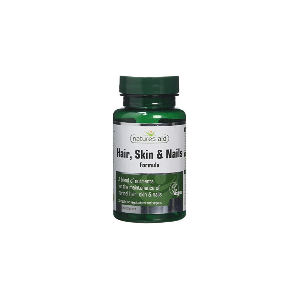 Natures Aid Health Hair, Skin and Nails Formula 30 Tablets