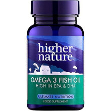 Higher Nature 1000mg Omega 3 Fish Oil - Pack of 90 Capsules