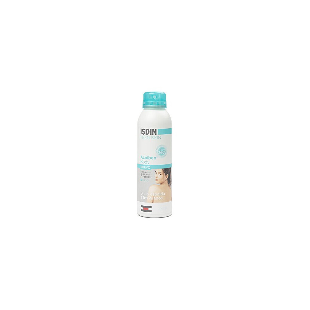 ISDIN Acniben Teen Skin Body Spray Treatment for Acne | Helps Clear Body pimples and Spots 1 x 50ml
