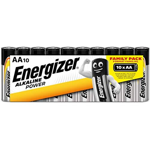 Energizer Energizer AA Batteries, Alkaline Power Double A Batteries, 10 Pack
