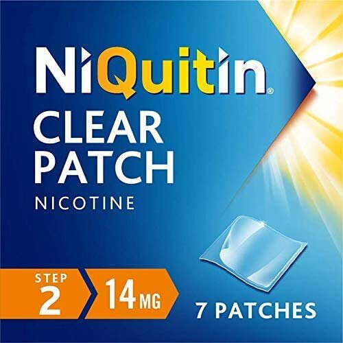 NiQuitin NiQuitin Clear Patch - Step 2 14 mg, 7 Patches - Stop Smoking Aid