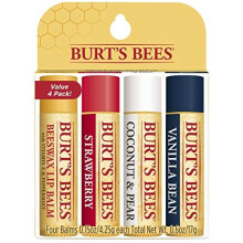 Burt's Bees Balms 100 Percent Natural Gift Set, Pack of 4