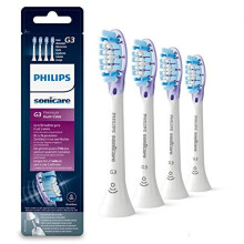 Original Philips Sonicare Premium Gum Care Ersatzb  rstenk  pfe, 4er-Pack, wei       HX9054/17