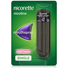 Nicorette QuickMist Mouth Spray, Cool Berry Flavour, Nicorette Quickmist Single Nicotine Spray, 1 mg