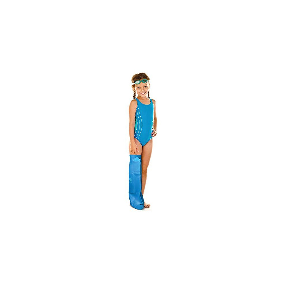 Bloccs Waterproof Plaster Cast Covers Leg, Swim, Shower & Bathe. Watertight Protector, Child Full Leg (Medium)