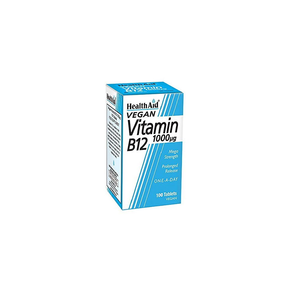 Health Aid Healthaid Vitamin B12 (Cyanocobalamin) 1000Ug - Prolong Release - 100 Tablets