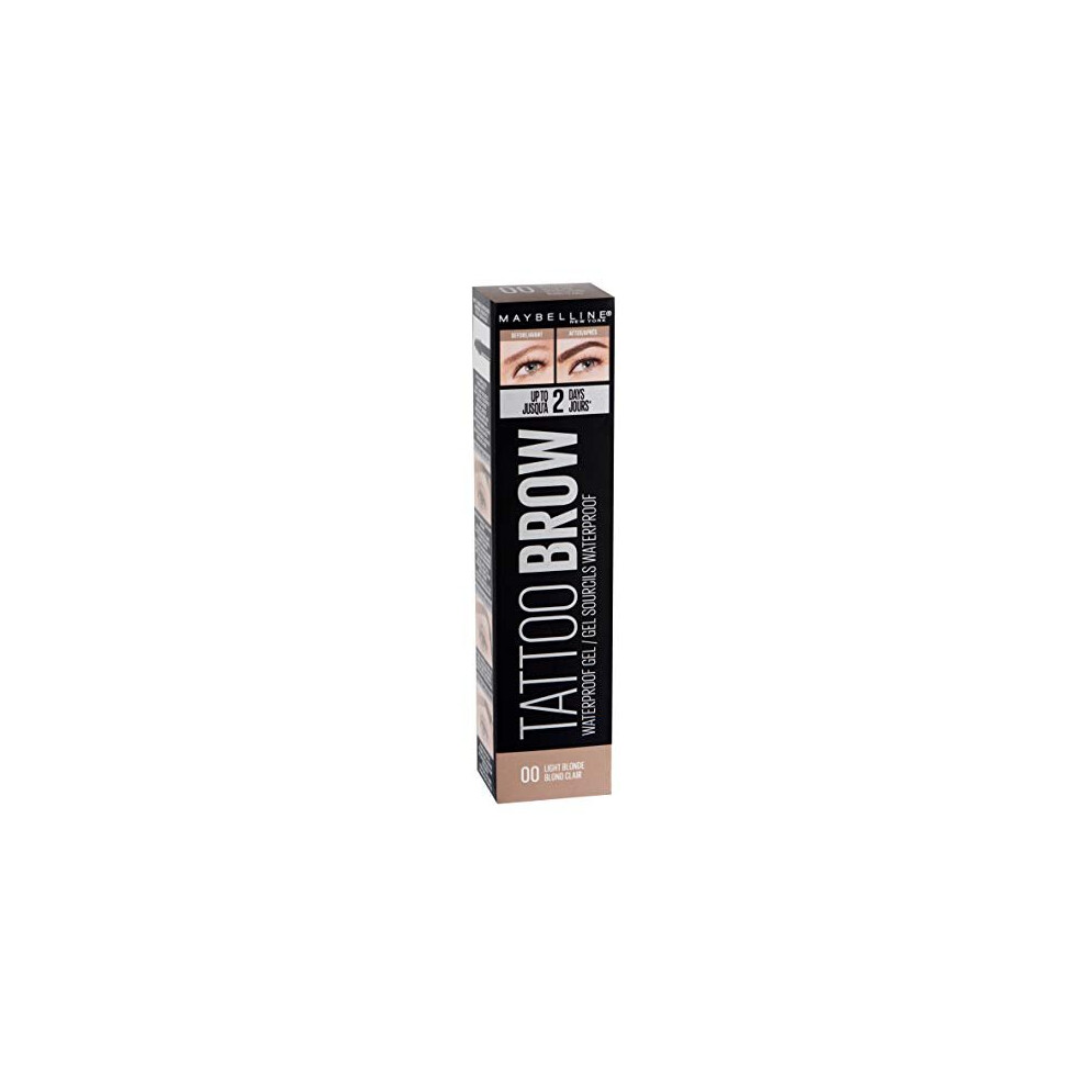 Maybelline Tattoo Brow Waterproof Gel, 00 Light Blonde