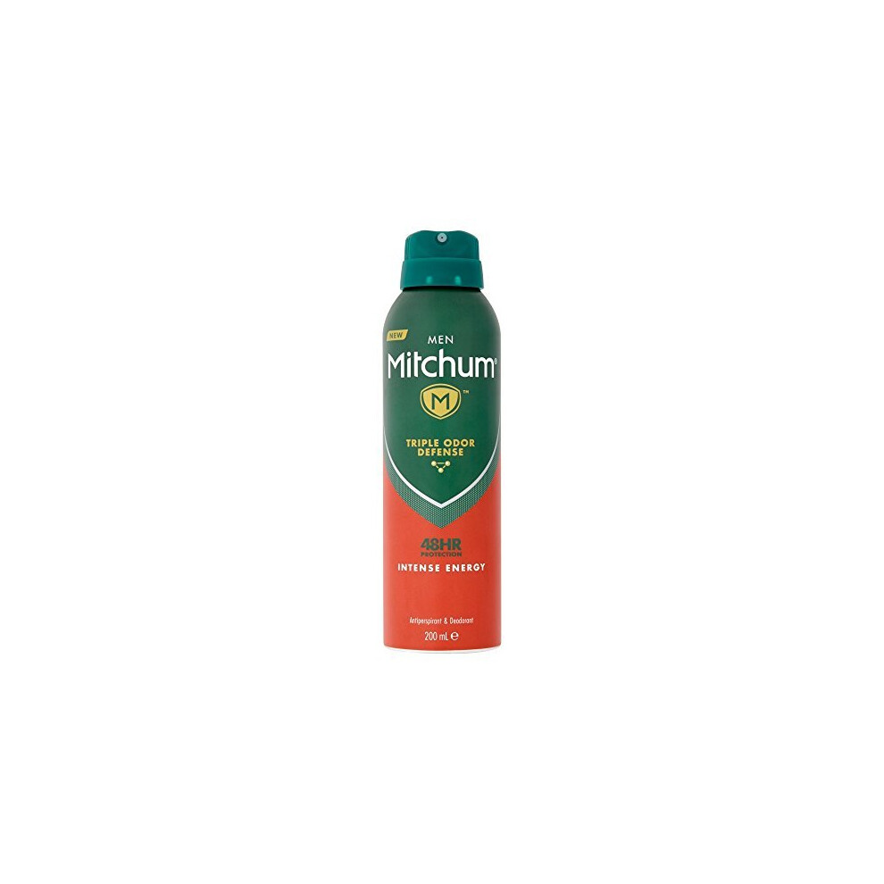 Mitchum Men Triple Odor Defense 48HR Protection Intense Energy Antiperspirant & Deodorant 200 ml