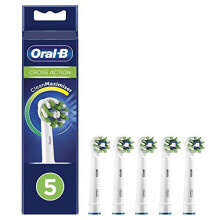 Oral-B CrossAction Electric Toothbrush Heads with CleanMaximiser Technology Pack of 5