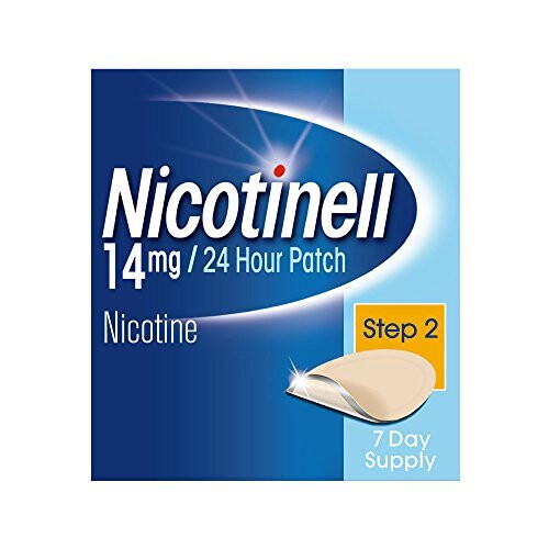 Nicotinell Nicotine Patch Stop Smoking Aid Step 2, 14 mg 24 Hour 7 Patches