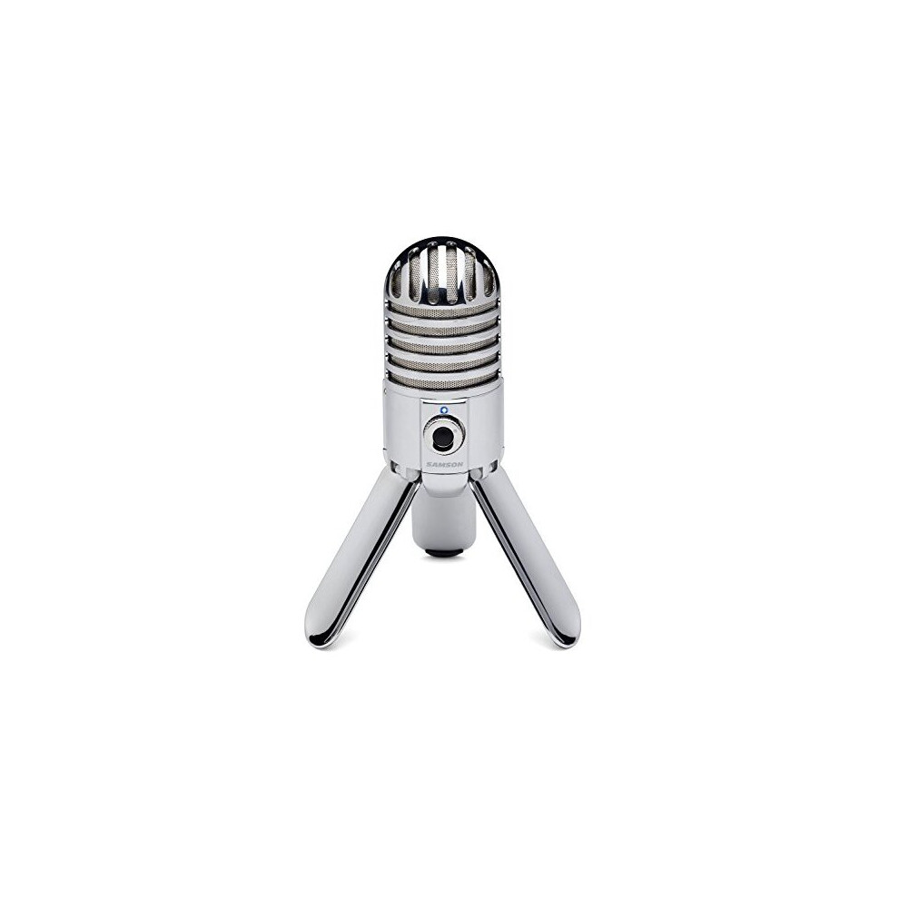 Samson Meteor Mic - Portable Usb Studio Condenser Microphone - Chrome, Samtr