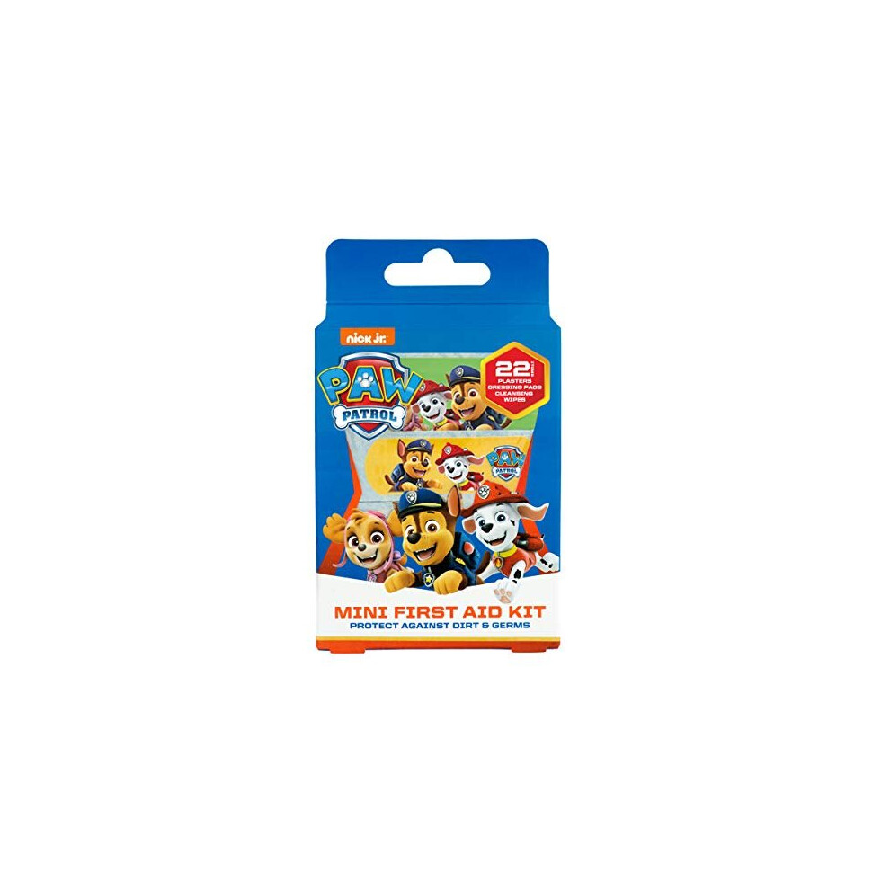 Jellyworks Paw Patrol Plasters, First Aid Kit (X22) Kids Plasters And Wipes For Cleaning And Protecting Wounds