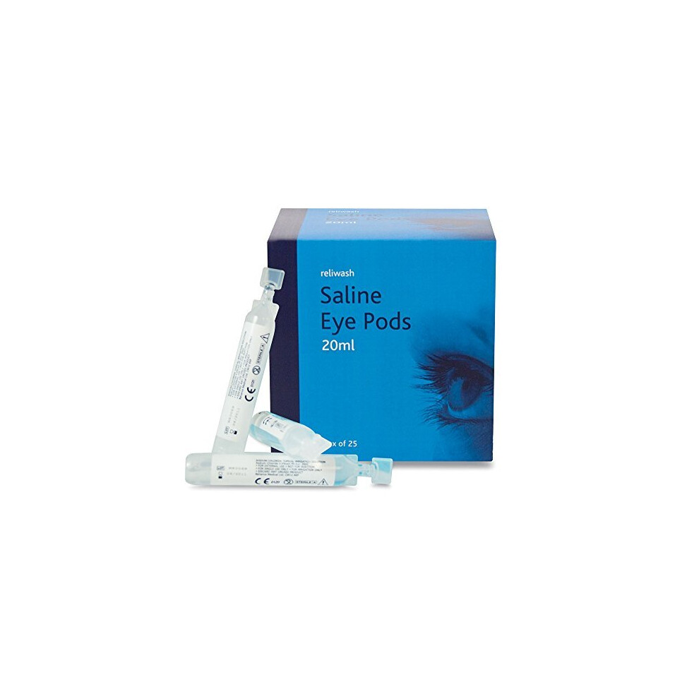 Reliance Medical Reliwash Saline Eye Wash Pods 25 X 20Ml