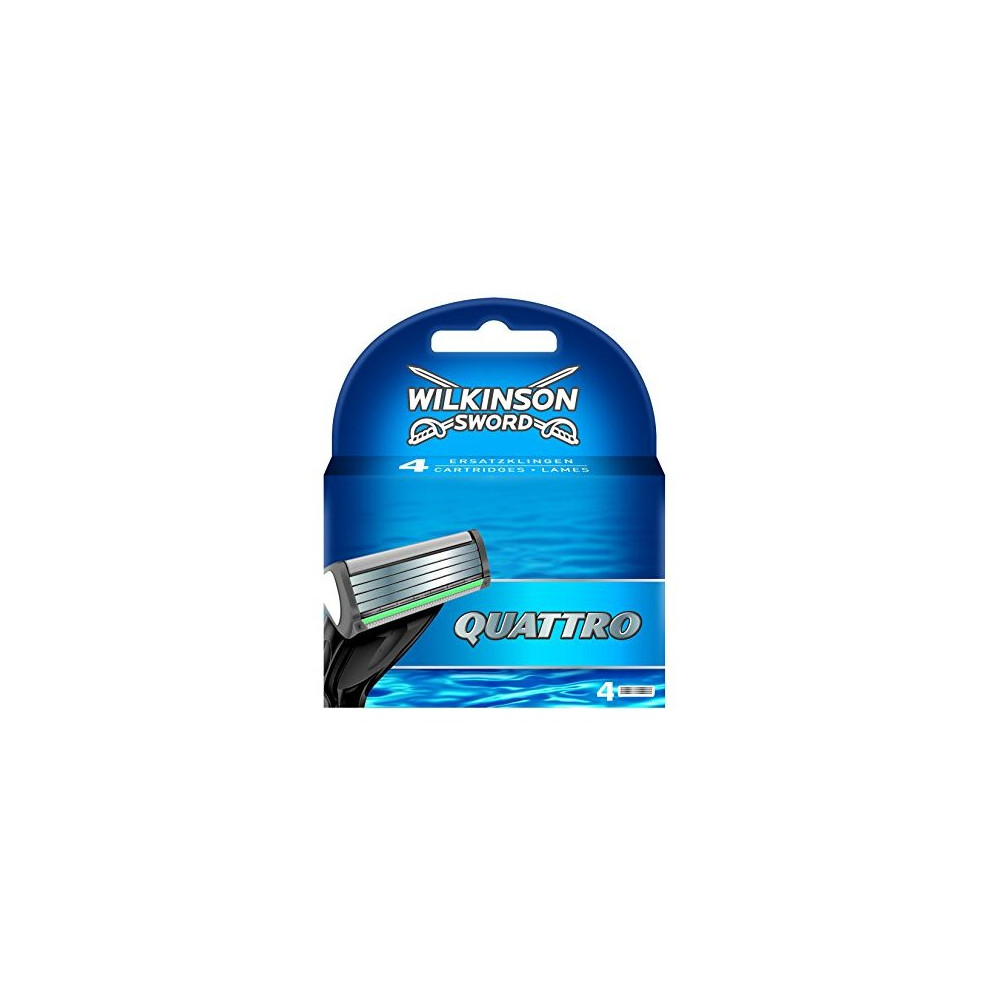 Wilkinson Sword Quattro Razor Blades - Pack Of 4