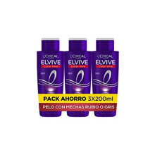 L'Oreal Paris Elvive Color-Vive Purple Shampoo, 3 x 200 ml