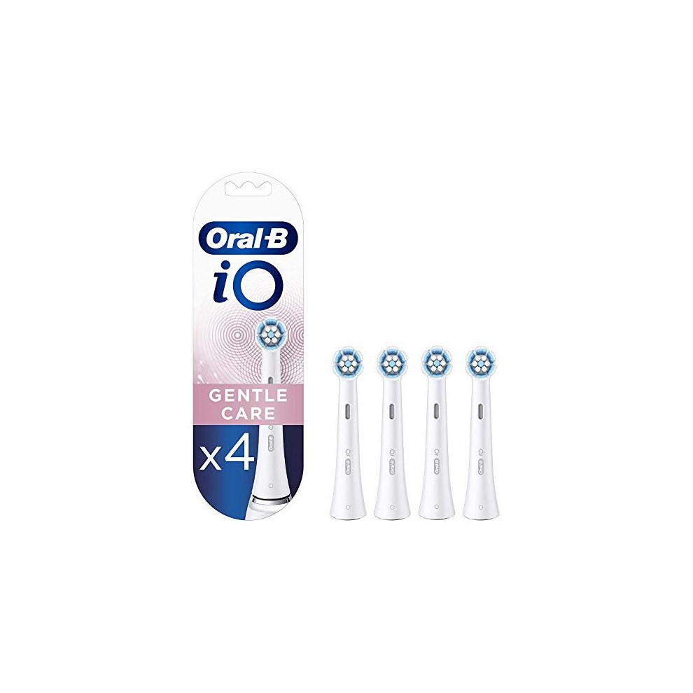 Oral-B iO Replacement Toothbrush Heads White Gentle Clean 4-Pack Mailbox Fit