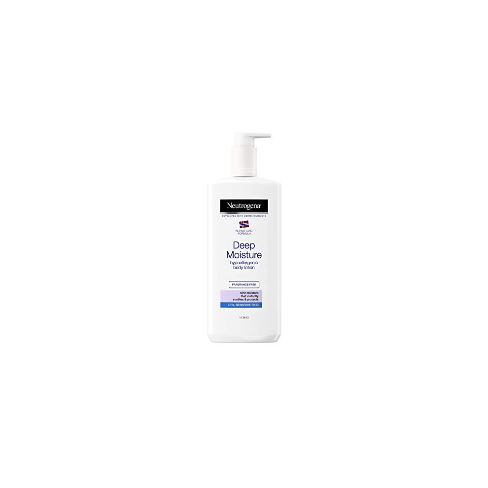 Neutrogena Deep Moisture Hypoallergenic Body Lotion 400 ml for Sensitive Skin