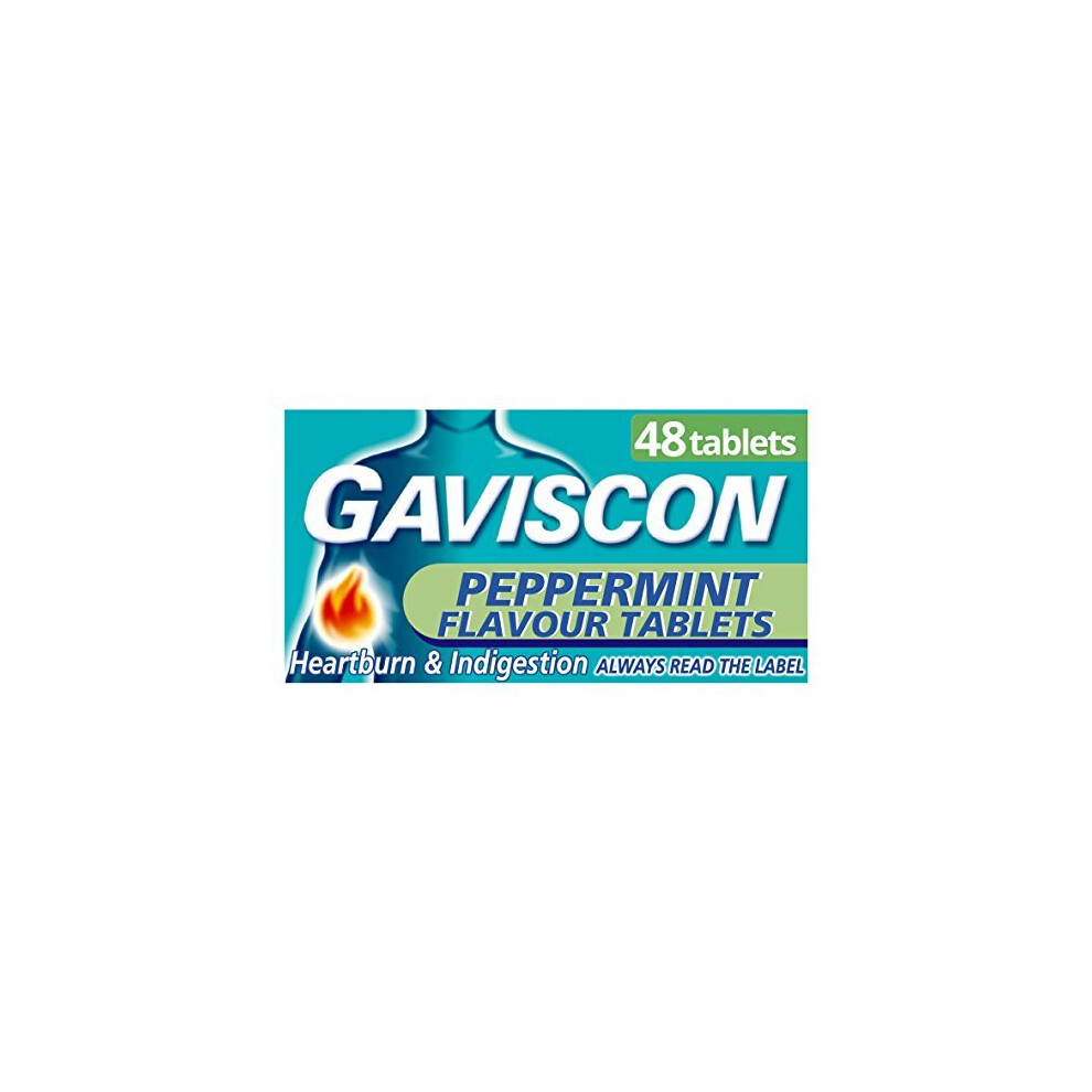 Gaviscon Peppermint Flavour 48 Chewable Tablets