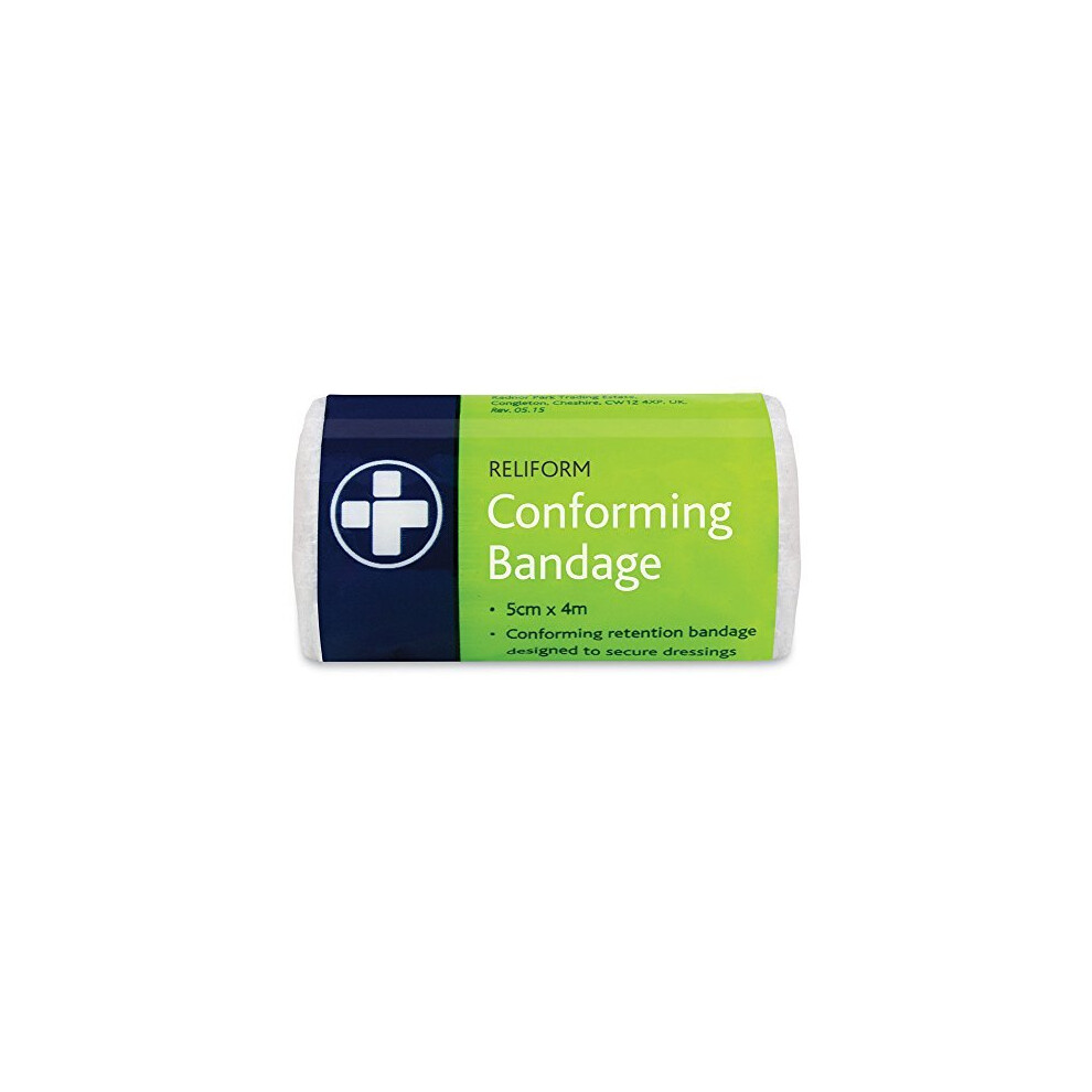 Reliform White Reliance Medical 5Cm X 4M Conforming Bandage - Pack Of 10