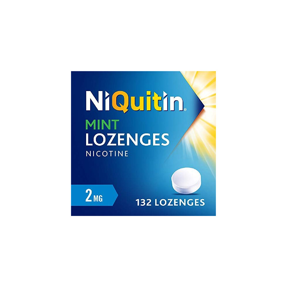 NiQuitin Mint Lozenge - 2 mg, 132 Lozenges - Stop Smoking Aid