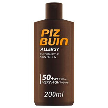 Crème solaire - PIZ BUIN - ALLERGIE - SPF50 - 200ML - Hypoallergénique