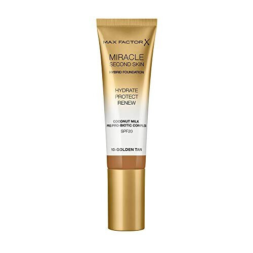 Max Factor Max Factor Miracle Second Skin Hydrating Foundation, Golden Tan - 30 ml