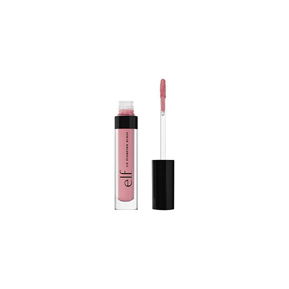 e.l.f, Lip Plumping Gloss, Hydrating, Nourishing, Invigorating, High-Shine, Plumps, Volumizes, Cools, Soothes, Sparkling RosâÂ, Shimmer, 0.09 Oz